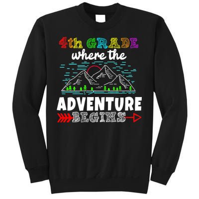 4th Grade Is Where The Adventure Begins  Sweatshirt