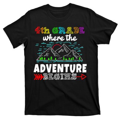 4th Grade Is Where The Adventure Begins  T-Shirt