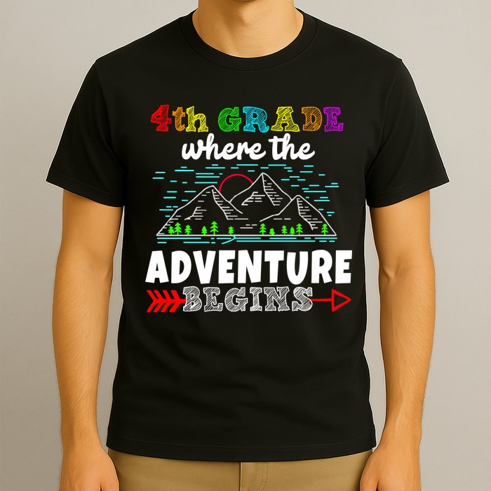 4th Grade Is Where The Adventure Begins  T-Shirt