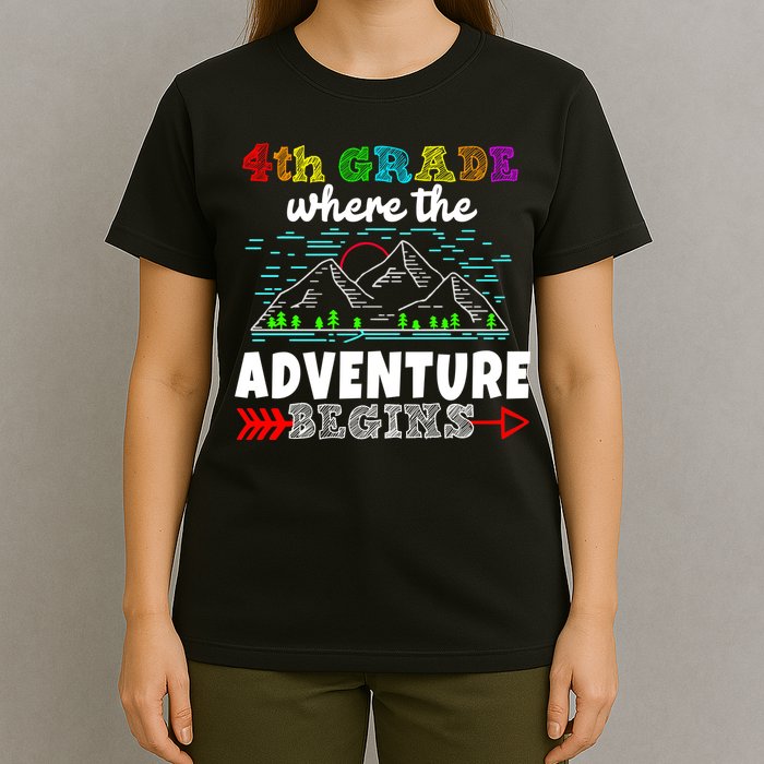 4th Grade Is Where The Adventure Begins  T-Shirt