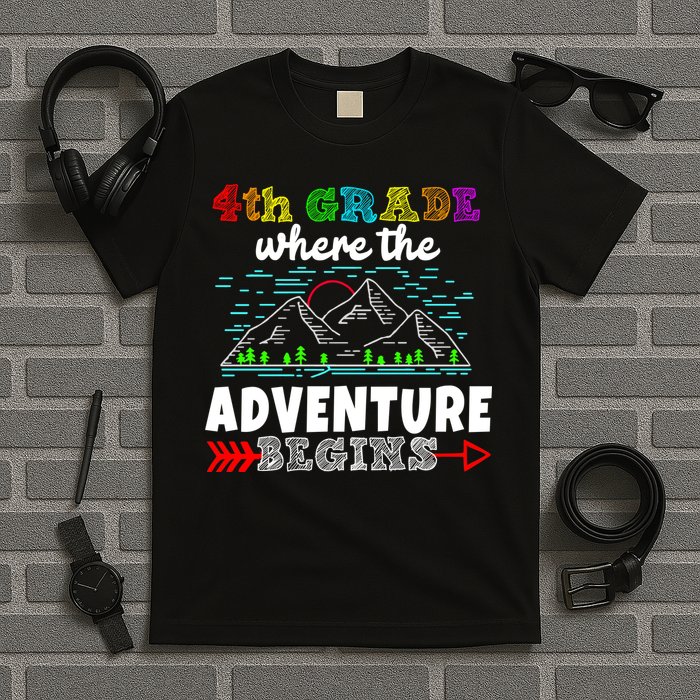 4th Grade Is Where The Adventure Begins  T-Shirt