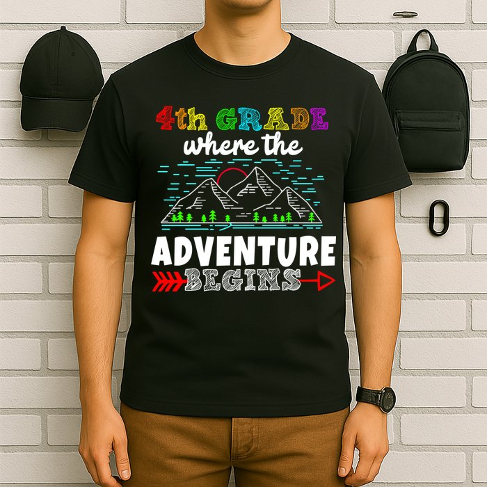 4th Grade Is Where The Adventure Begins  T-Shirt
