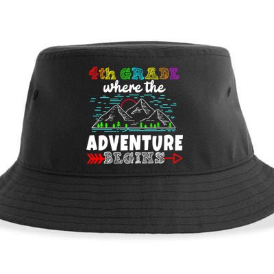 4th Grade Is Where The Adventure Begins  Sustainable Bucket Hat