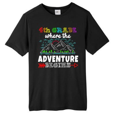 4th Grade Is Where The Adventure Begins  Tall Fusion ChromaSoft Performance T-Shirt