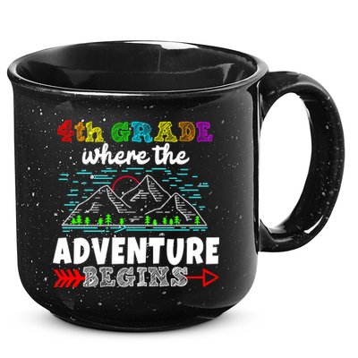 4th Grade Is Where The Adventure Begins  15oz Campfire Ceramic Mug