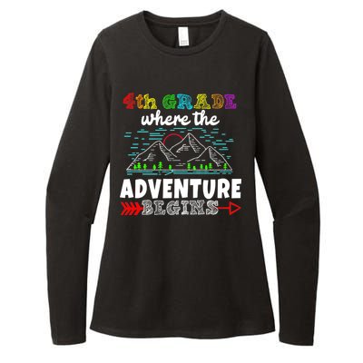 4th Grade Is Where The Adventure Begins  Womens CVC Long Sleeve Shirt