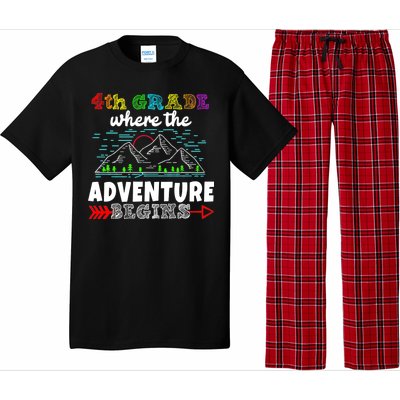 4th Grade Is Where The Adventure Begins  Pajama Set