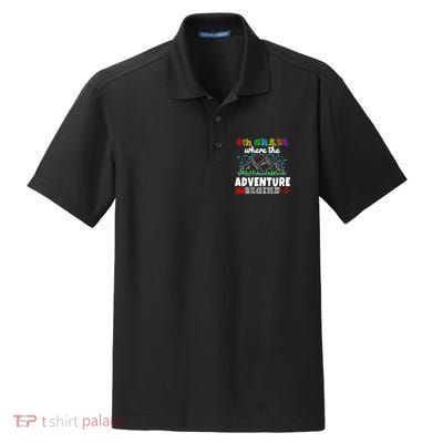 4th Grade Is Where The Adventure Begins  Dry Zone Grid Polo