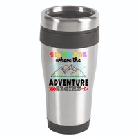 4th Grade Is Where The Adventure Begins  16oz Travel Tumbler