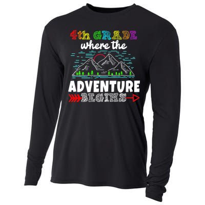 4th Grade Is Where The Adventure Begins  Cooling Performance Long Sleeve Crew