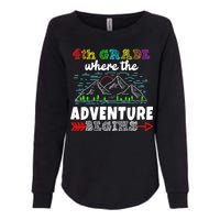 4th Grade Is Where The Adventure Begins  Womens California Wash Sweatshirt