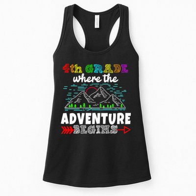 4th Grade Is Where The Adventure Begins  Womens Tank Top
