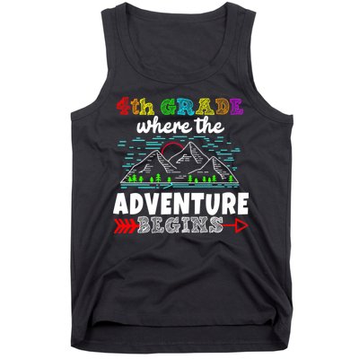 4th Grade Is Where The Adventure Begins  Tank Top
