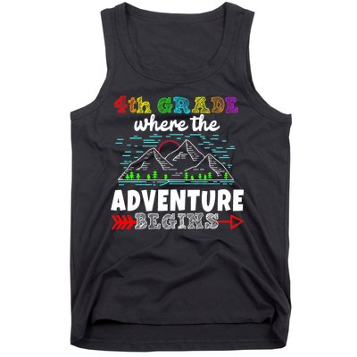 4th Grade Is Where The Adventure Begins  Tank Top