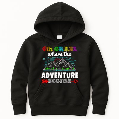 4th Grade Is Where The Adventure Begins  Kids Hoodie