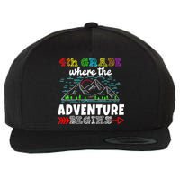 4th Grade Is Where The Adventure Begins  Wool Snapback Cap