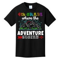 4th Grade Is Where The Adventure Begins  Kids T-Shirt