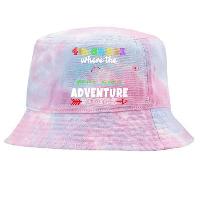 4th Grade Is Where The Adventure Begins  Tie-Dyed Bucket Hat