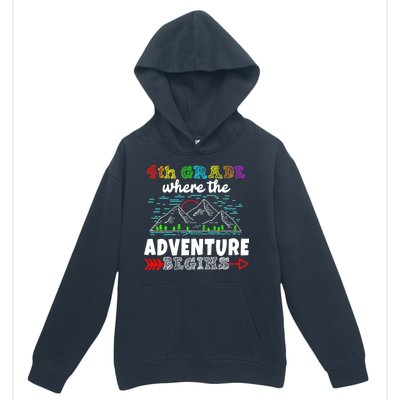 4th Grade Is Where The Adventure Begins  Urban Pullover Hoodie