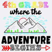 4th Grade Is Where The Adventure Begins  Garment-Dyed Sweatshirt