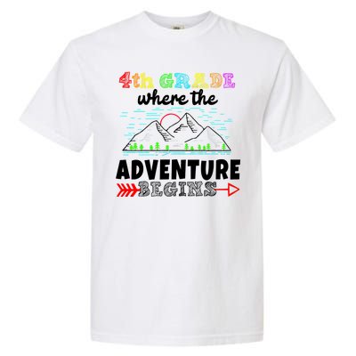 4th Grade Is Where The Adventure Begins  Garment-Dyed Heavyweight T-Shirt