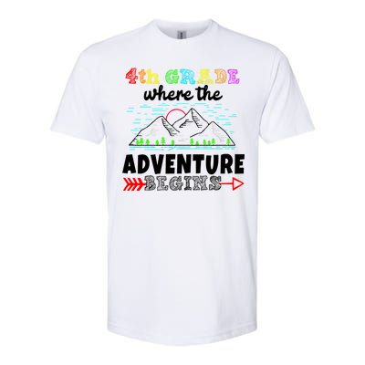 4th Grade Is Where The Adventure Begins  Softstyle CVC T-Shirt