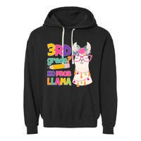4th Grade? No Prob Llama Garment-Dyed Fleece Hoodie