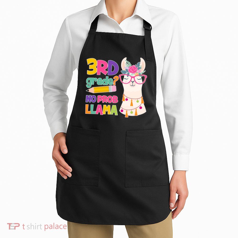 4th Grade? No Prob Llama Apron