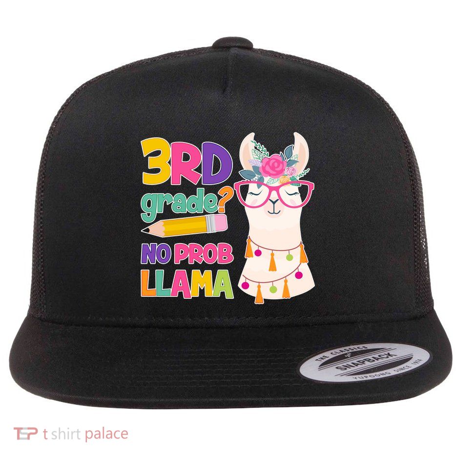 4th Grade? No Prob Llama Flatbill Hat