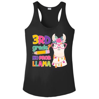 4th Grade? No Prob Llama Ladies PosiCharge Competitor Racerback Tank