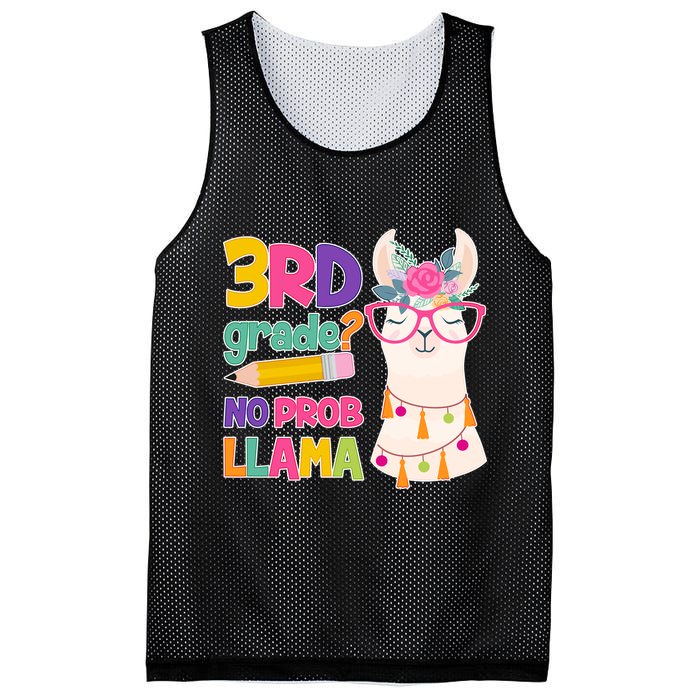 4th Grade? No Prob Llama Mesh Reversible Basketball Jersey Tank