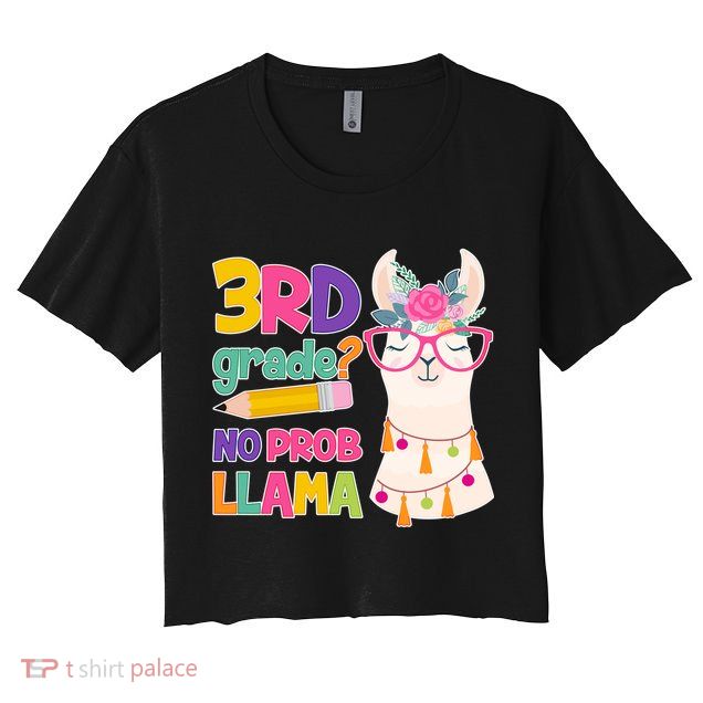 4th Grade? No Prob Llama Crop Top