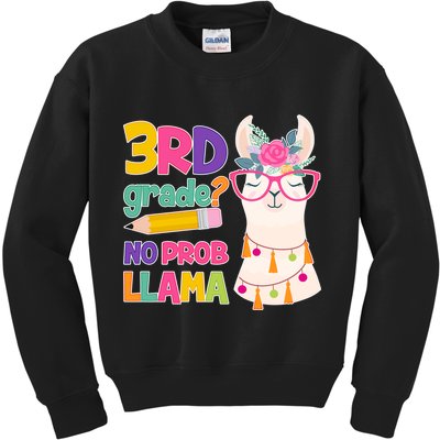 4th Grade? No Prob Llama Kids Sweatshirt