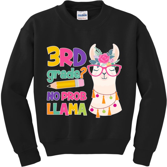 4th Grade? No Prob Llama Kids Sweatshirt