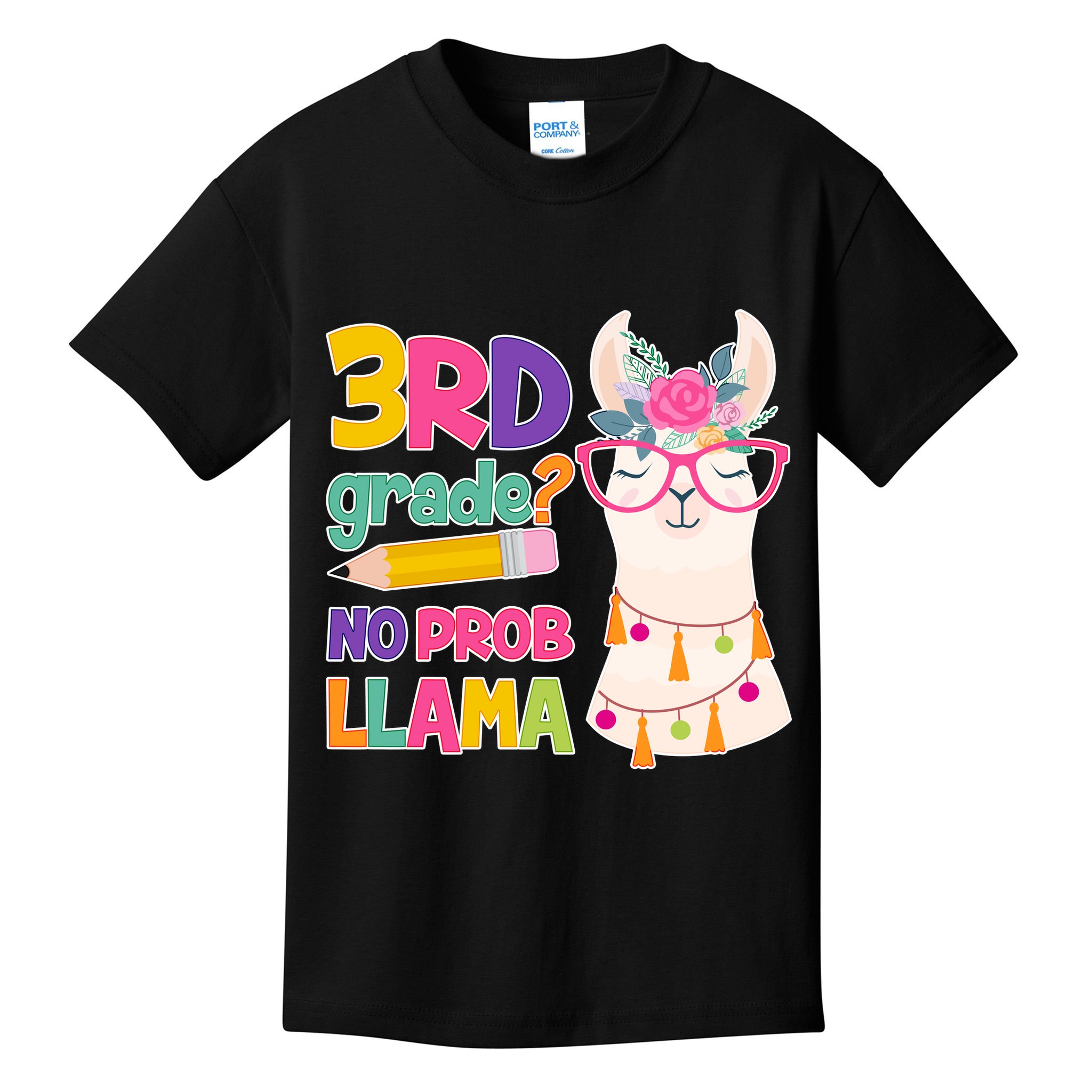 4th Grade? No Prob Llama Kids T-Shirt