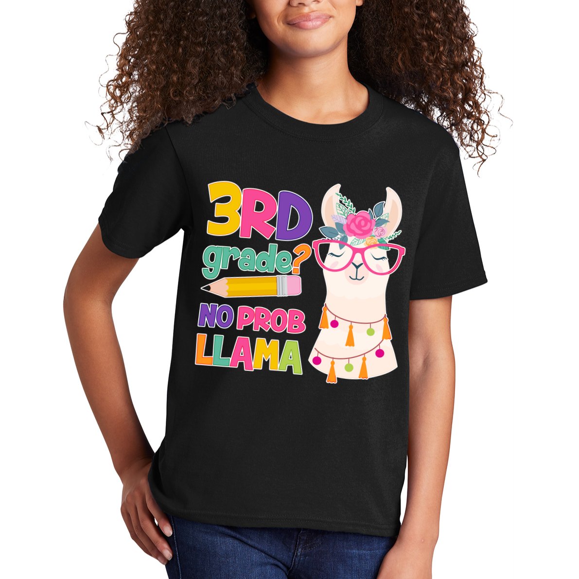 4th Grade? No Prob Llama Kids T-Shirt
