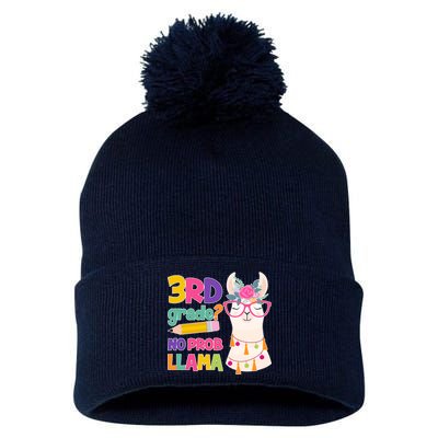 4th Grade? No Prob Llama Pom Pom 12in Knit Beanie