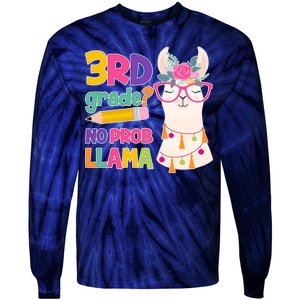 4th Grade? No Prob Llama Tie-Dye Long Sleeve Shirt