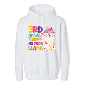 4th Grade? No Prob Llama Garment-Dyed Fleece Hoodie