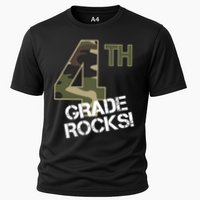 4th Grade Rocks Camo Cooling Performance Crew T-Shirt