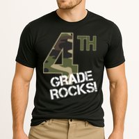 4th Grade Rocks Camo Cooling Performance Crew T-Shirt