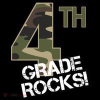 4th Grade Rocks Camo Tall T-Shirt