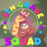 4th Grade Squad Llama Sloth Legacy Tie Dye Trucker Hat