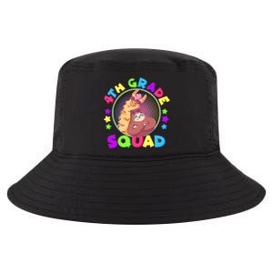 4th Grade Squad Llama Sloth Cool Comfort Performance Bucket Hat