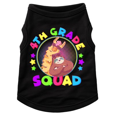 4th Grade Squad Llama Sloth Doggie Tank