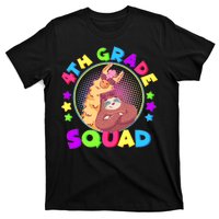 4th Grade Squad Llama Sloth T-Shirt