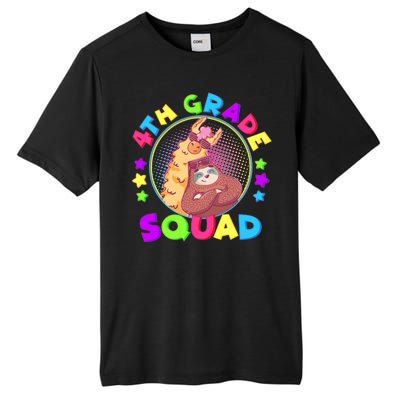 4th Grade Squad Llama Sloth Tall Fusion ChromaSoft Performance T-Shirt