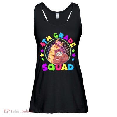 4th Grade Squad Llama Sloth Ladies Essential Flowy Tank