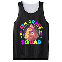 4th Grade Squad Llama Sloth Mesh Reversible Basketball Jersey Tank