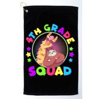 4th Grade Squad Llama Sloth Golf Towel